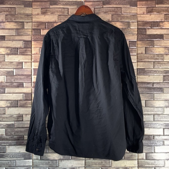 EUC Jachs Black Casual Button Down Shirt with Relaxed Fit Medium - Picture 3 of 10
